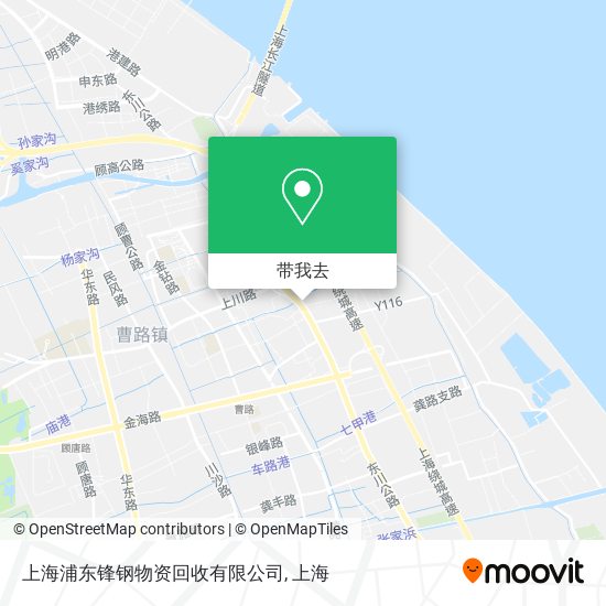 上海浦东锋钢物资回收有限公司地图