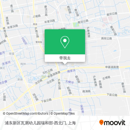 浦东新区瓦屑幼儿园瑞和部-西北门地图