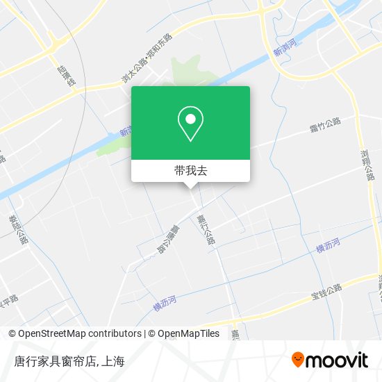 唐行家具窗帘店地图