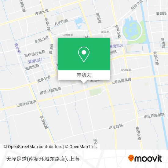 天泽足道(南桥环城东路店)地图