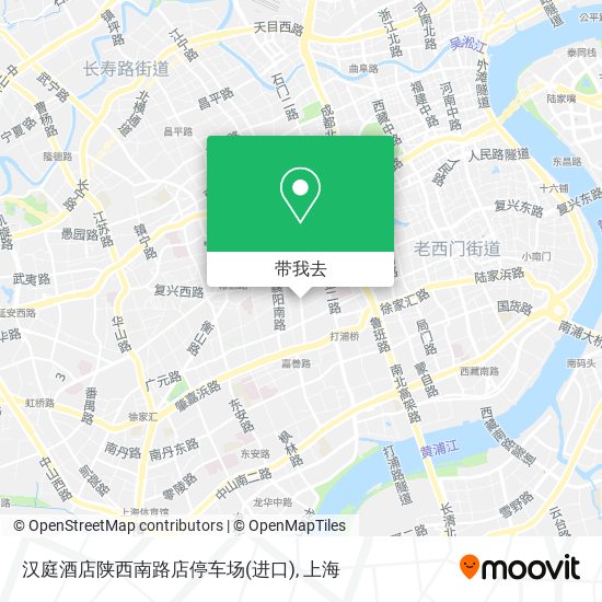 汉庭酒店陕西南路店停车场(进口)地图