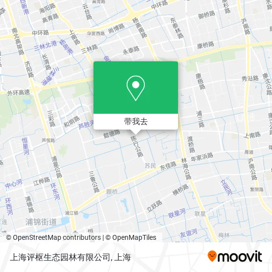 上海评枢生态园林有限公司地图