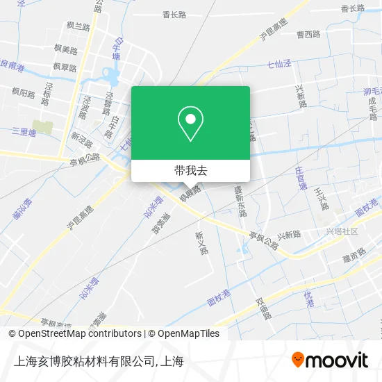 上海亥博胶粘材料有限公司地图