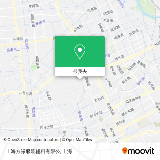 上海方缘服装辅料有限公地图