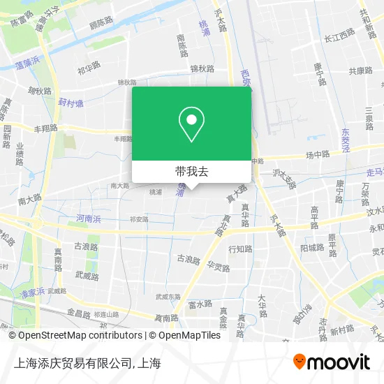 上海添庆贸易有限公司地图