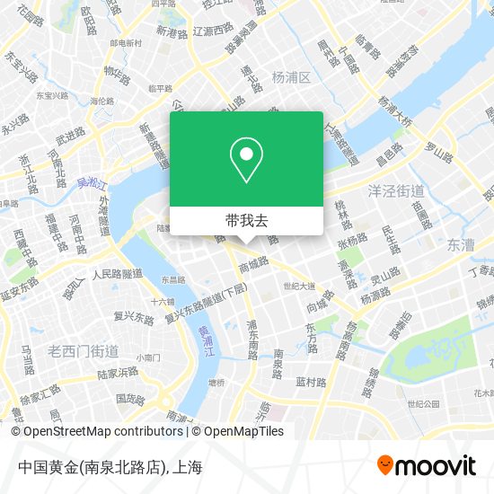 中国黄金(南泉北路店)地图