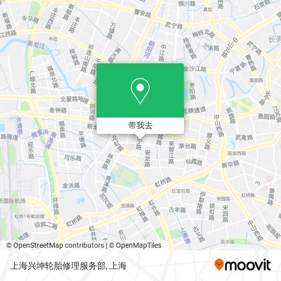 上海兴坤轮胎修理服务部地图