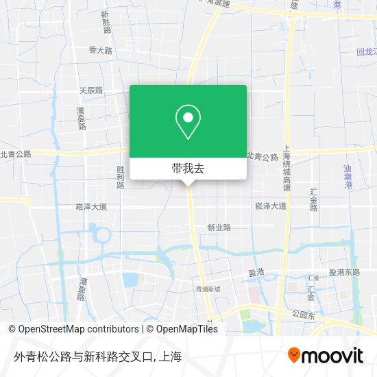 外青松公路与新科路交叉口地图