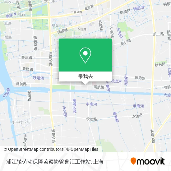 浦江镇劳动保障监察协管鲁汇工作站地图