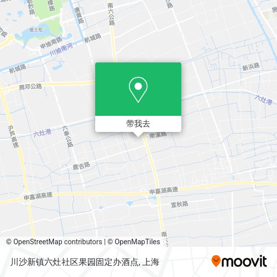 川沙新镇六灶社区果园固定办酒点地图