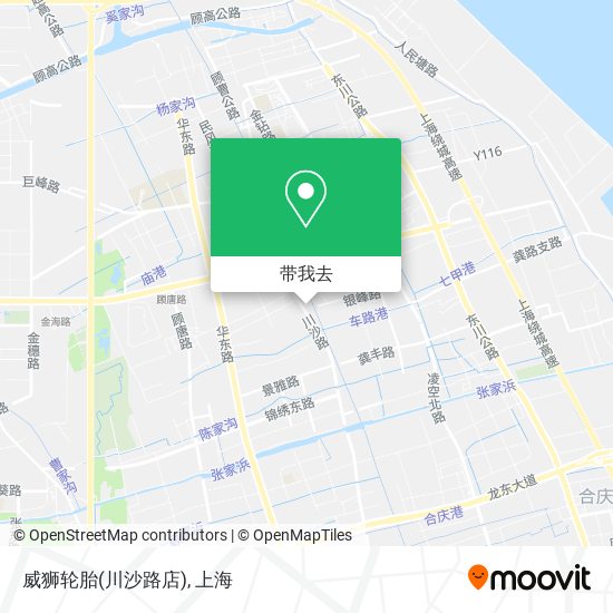 威狮轮胎(川沙路店)地图