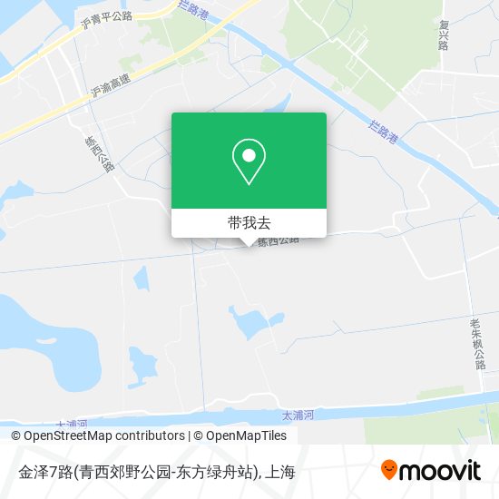 金泽7路(青西郊野公园-东方绿舟站)地图