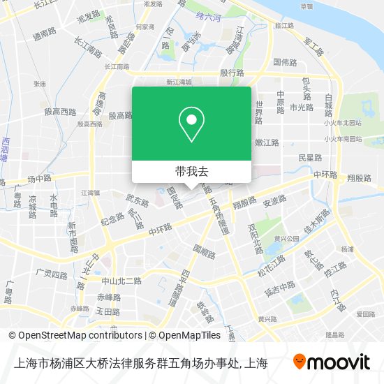 上海市杨浦区大桥法律服务群五角场办事处地图