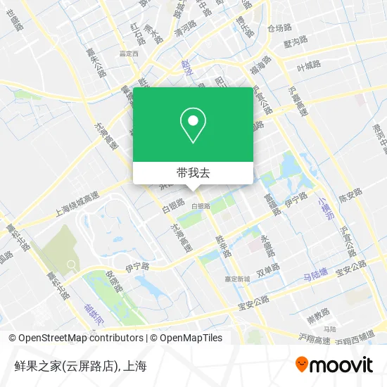 鲜果之家(云屏路店)地图
