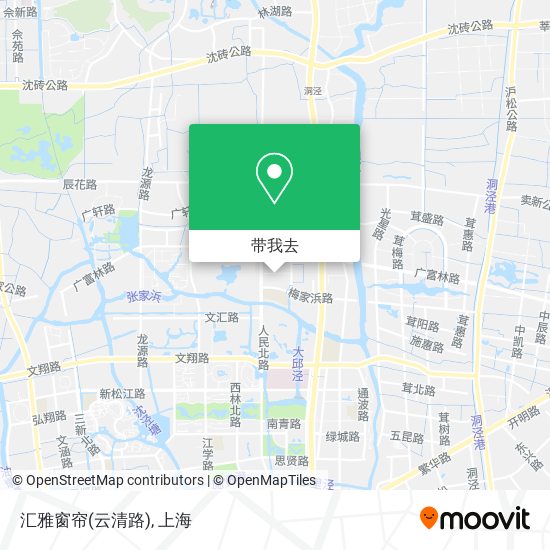 汇雅窗帘(云清路)地图