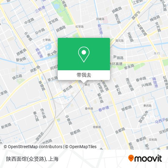 陕西面馆(众贤路)地图