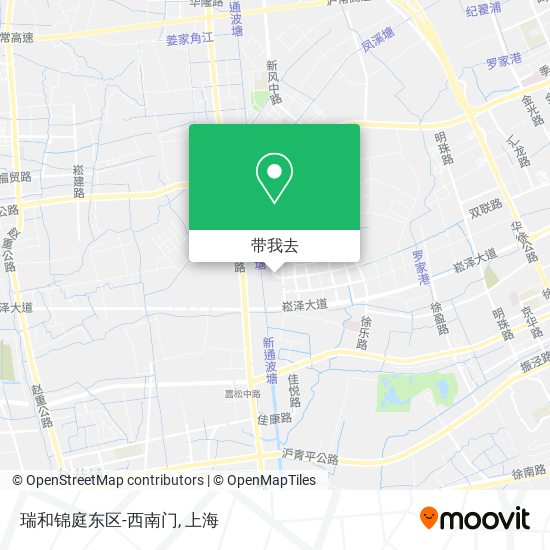 瑞和锦庭东区-西南门地图