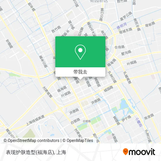 表现护肤造型(福海店)地图