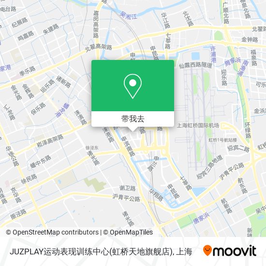 JUZPLAY运动表现训练中心(虹桥天地旗舰店)地图