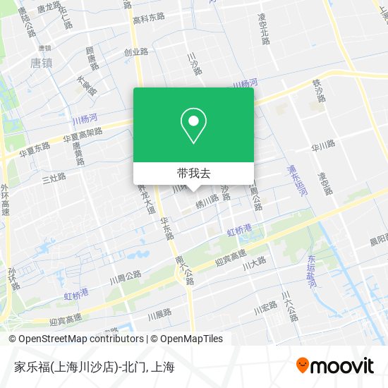 家乐福(上海川沙店)-北门地图