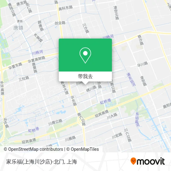 家乐福(上海川沙店)-北门地图