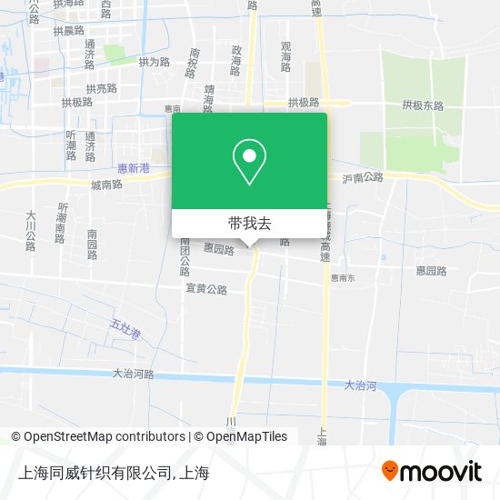 上海同威针织有限公司地图