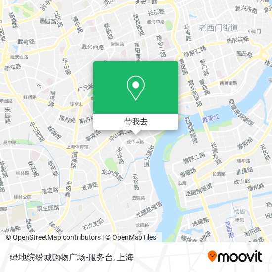 绿地缤纷城购物广场-服务台地图