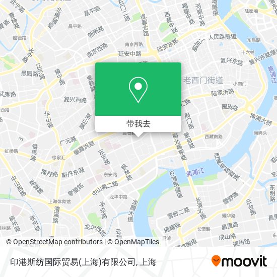 印港斯纺国际贸易(上海)有限公司地图