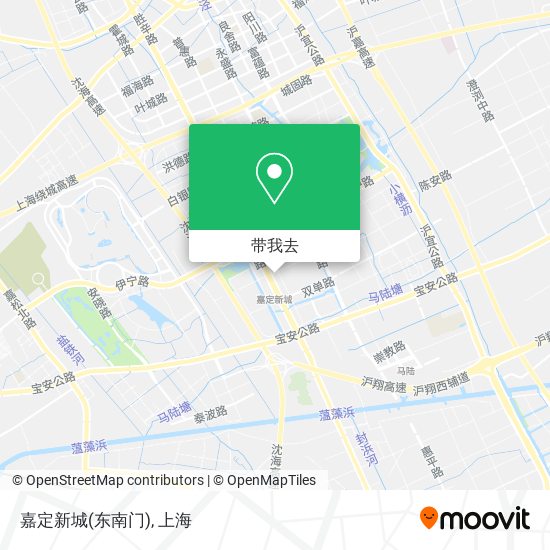 嘉定新城(东南门)地图