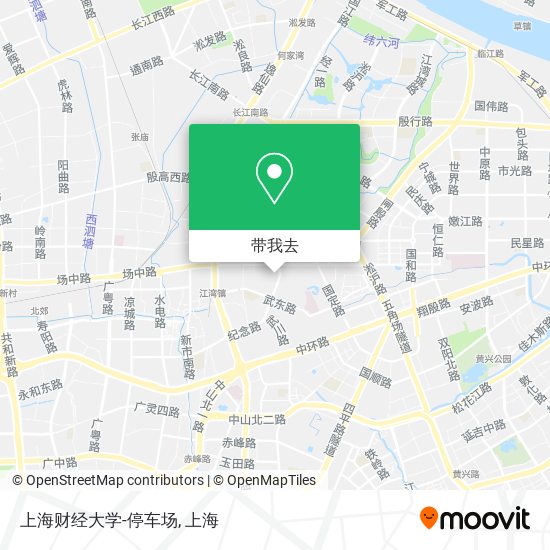 上海财经大学-停车场地图