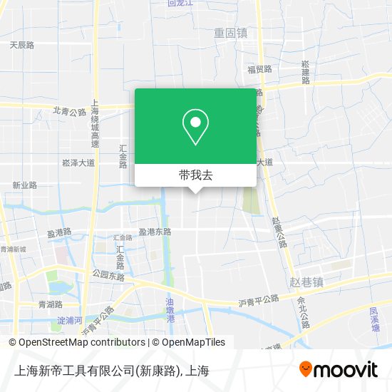 上海新帝工具有限公司(新康路)地图