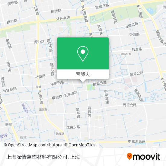 上海深情装饰材料有限公司地图