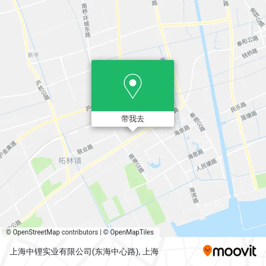 上海中锂实业有限公司(东海中心路)地图