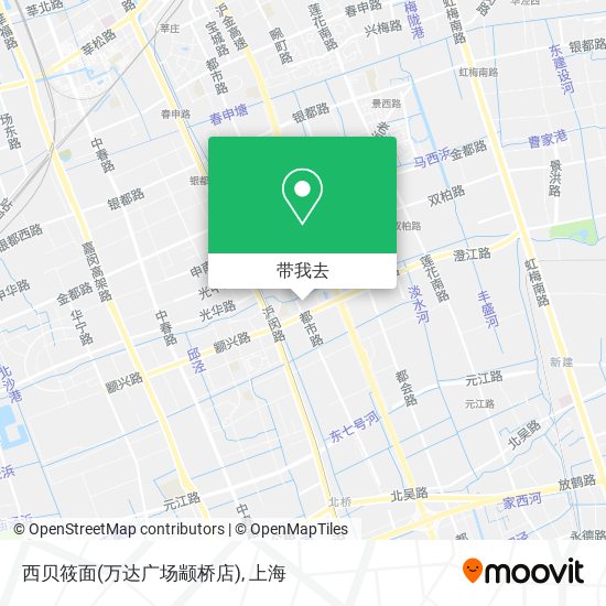 西贝筱面(万达广场颛桥店)地图