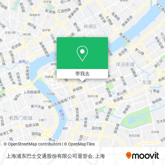 上海浦东巴士交通股份有限公司退管会地图