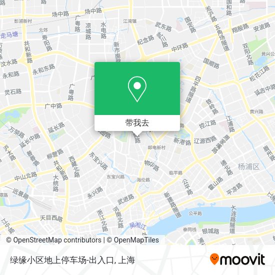 绿缘小区地上停车场-出入口地图