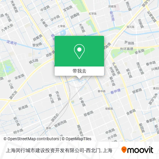 上海闵行城市建设投资开发有限公司-西北门地图