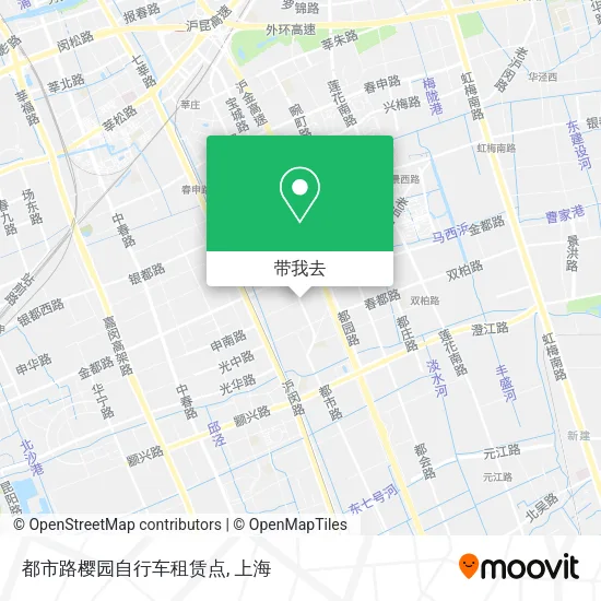 都市路樱园自行车租赁点地图