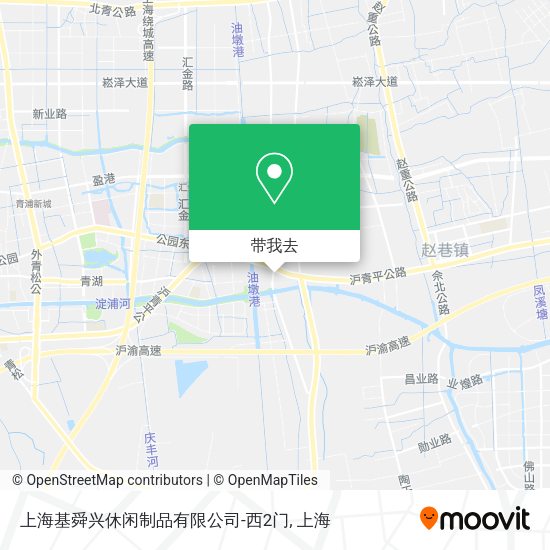 上海基舜兴休闲制品有限公司-西2门地图