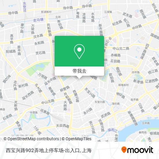 西宝兴路902弄地上停车场-出入口地图