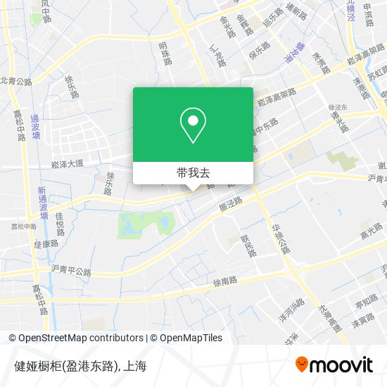 健娅橱柜(盈港东路)地图