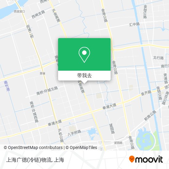 上海广德(冷链)物流地图