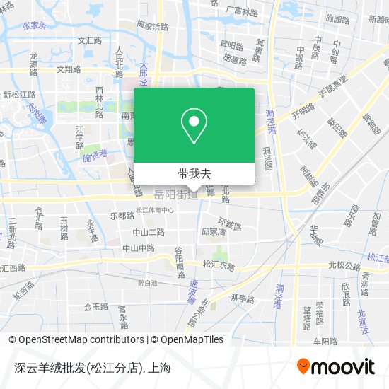 深云羊绒批发(松江分店)地图