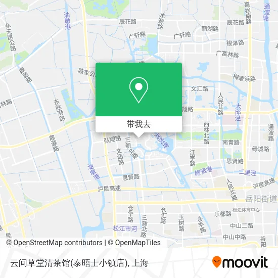 云间草堂清茶馆(泰晤士小镇店)地图