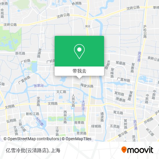 亿雪冷批(云清路店)地图