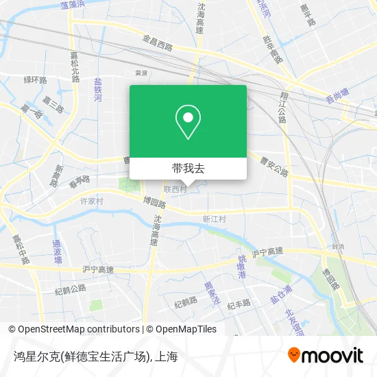 鸿星尔克(鲜德宝生活广场)地图