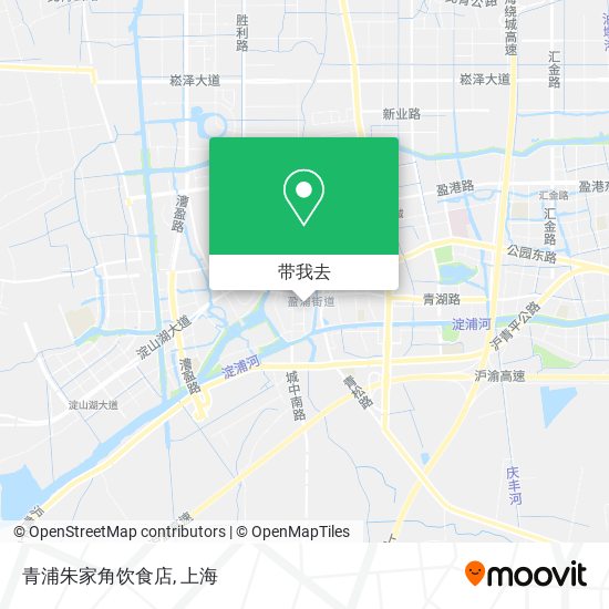 青浦朱家角饮食店地图