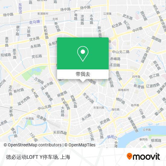 德必运动LOFT Y停车场地图