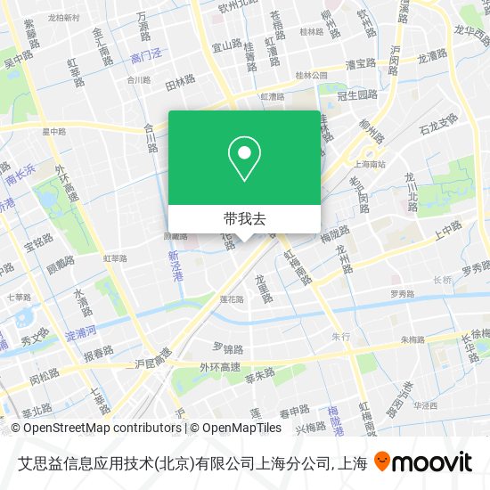 艾思益信息应用技术(北京)有限公司上海分公司地图