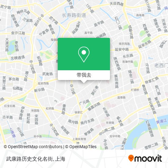 武康路历史文化名街地图